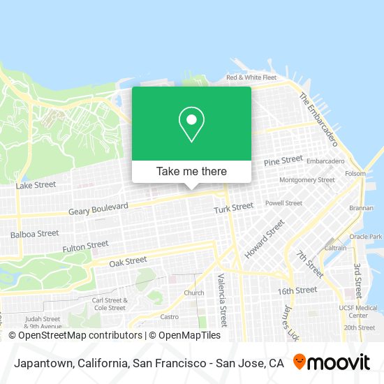 Mapa de Japantown, California