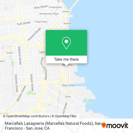 Marcella's Lasagneria (Marcella's Natural Foods) map