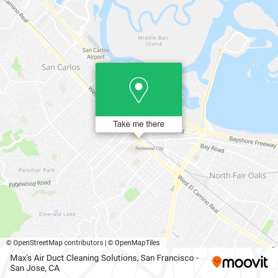 Max's Air Duct Cleaning Solutions map