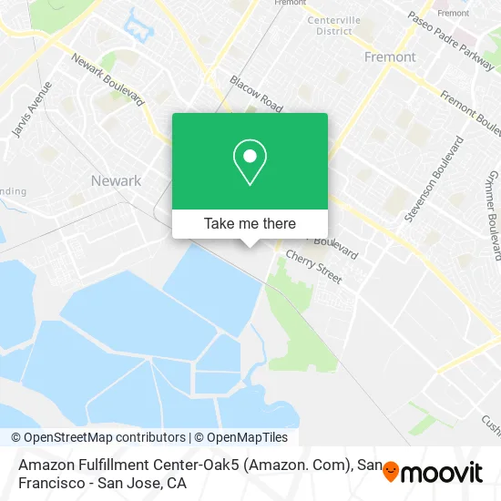 Amazon Fulfillment Center-Oak5 (Amazon. Com) map