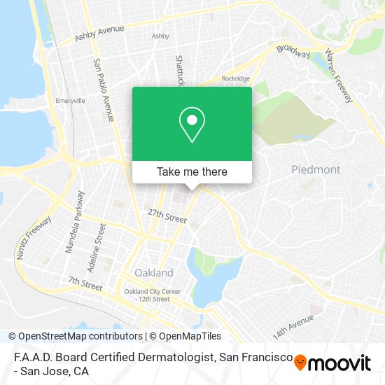 F.A.A.D. Board Certified Dermatologist map