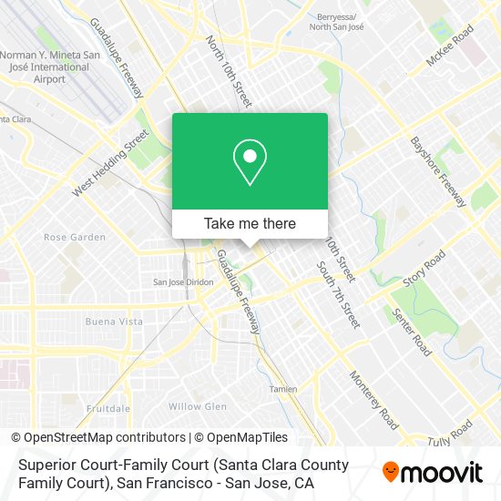 Mapa de Superior Court-Family Court (Santa Clara County Family Court)