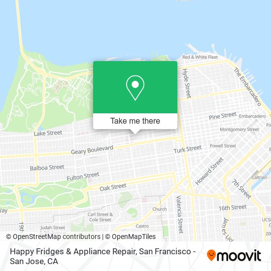 Happy Fridges & Appliance Repair map