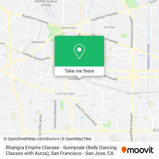 Bhangra Empire Classes - Sunnyvale (Belly Dancing Classes with Aurza) map