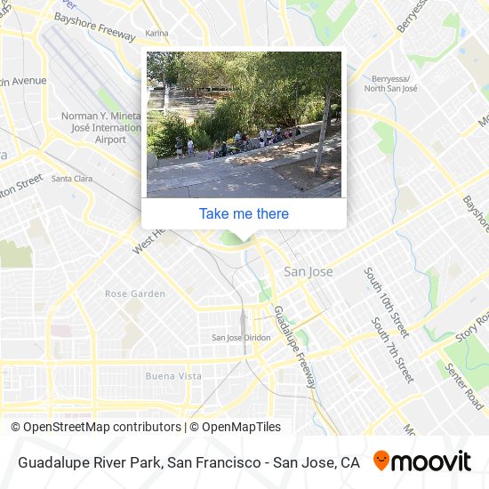 Guadalupe River Park map