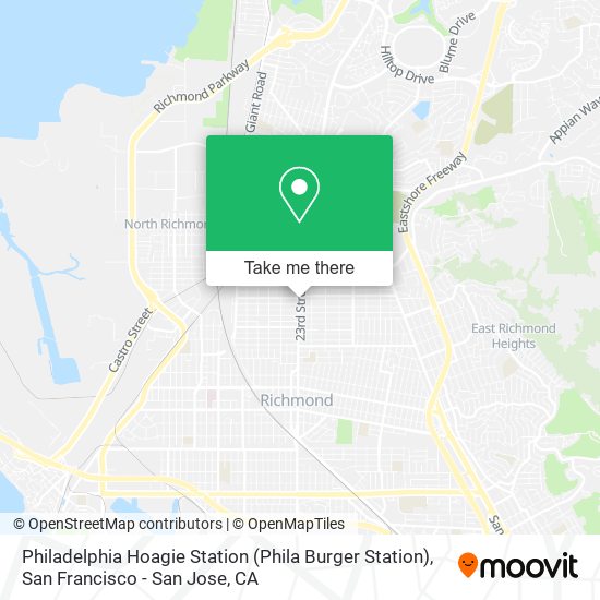 Mapa de Philadelphia Hoagie Station (Phila Burger Station)