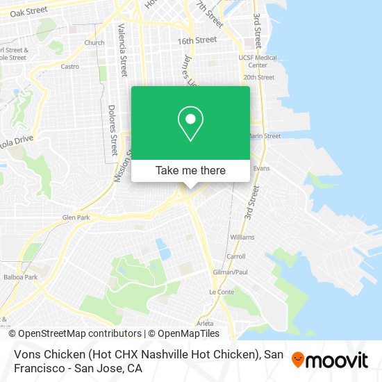 Vons Chicken (Hot CHX Nashville Hot Chicken) map