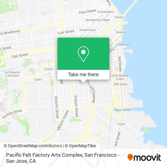 Mapa de Pacific Felt Factory Arts Complex