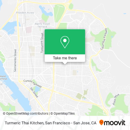 Mapa de Turmeric Thai Kitchen