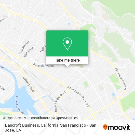 Bancroft Business, California map