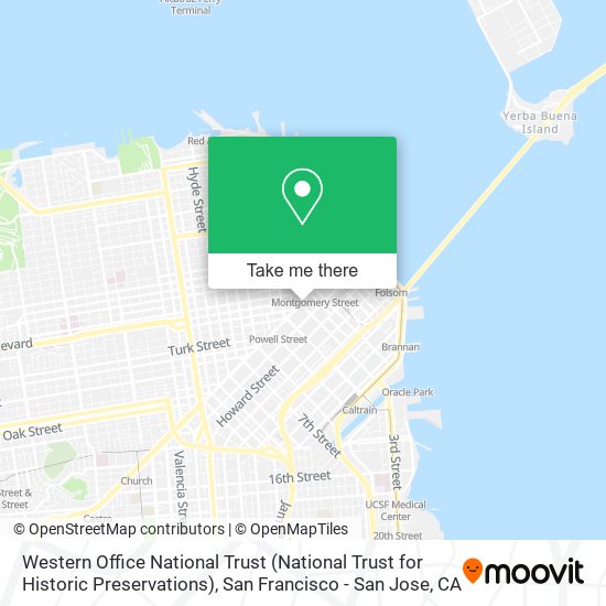 Western Office National Trust (National Trust for Historic Preservations) map