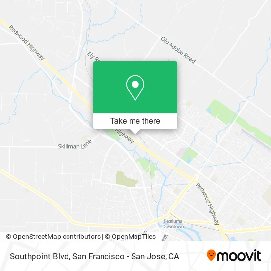 Mapa de Southpoint Blvd
