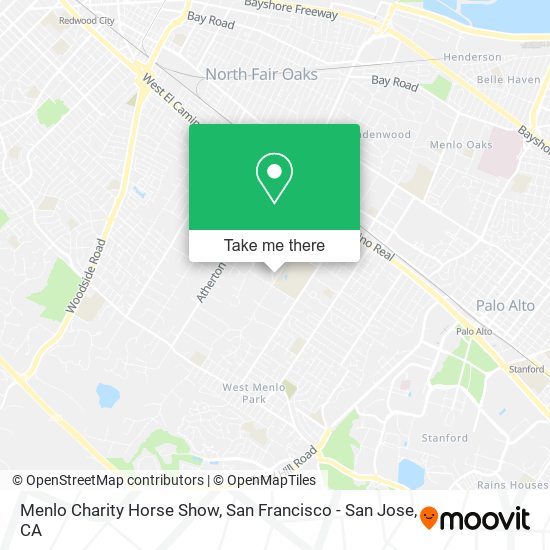 Menlo Charity Horse Show map