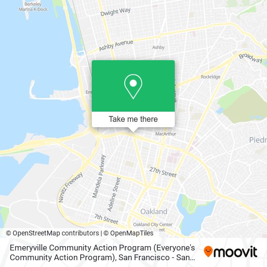 Mapa de Emeryville Community Action Program (Everyone's Community Action Program)