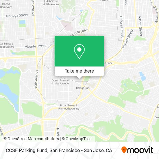 CCSF Parking Fund map