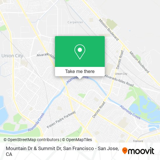 Mountain Dr & Summit Dr map