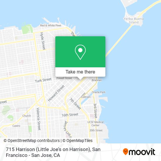 715 Harrison (Little Joe's on Harrison) map