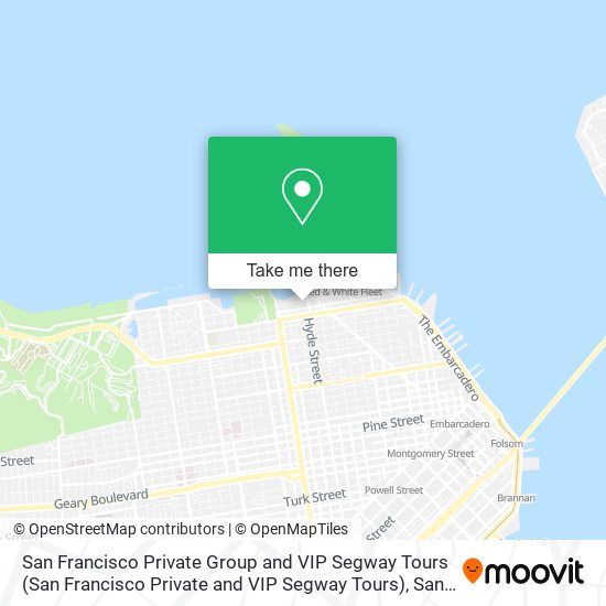 Mapa de San Francisco Private Group and VIP Segway Tours