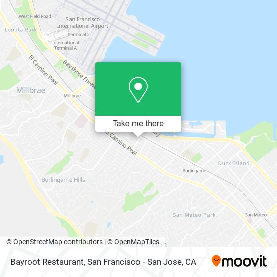 Bayroot Restaurant map