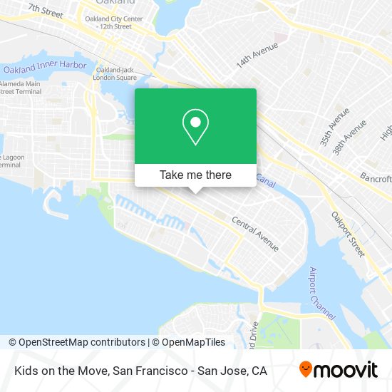 Kids on the Move map