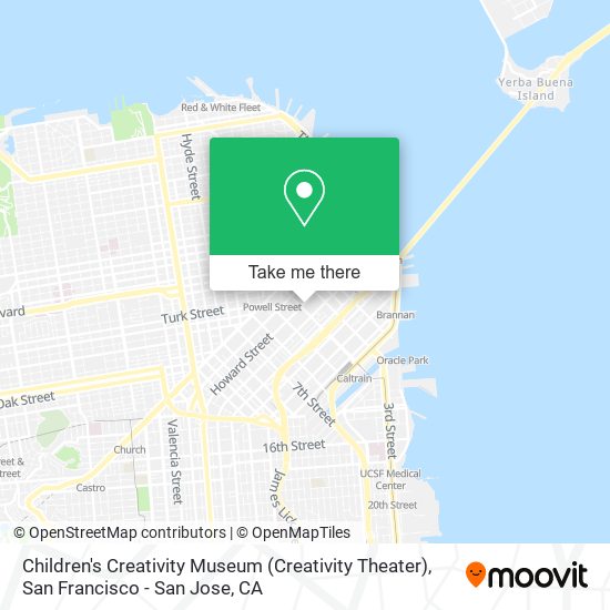 Mapa de Children's Creativity Museum (Creativity Theater)