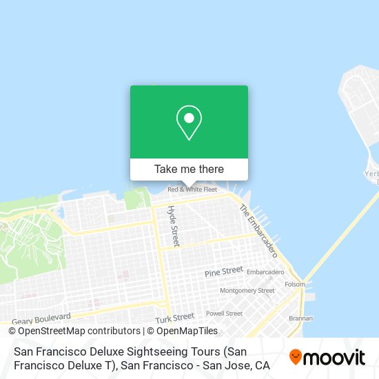 Mapa de San Francisco Deluxe Sightseeing Tours (San Francisco Deluxe T)