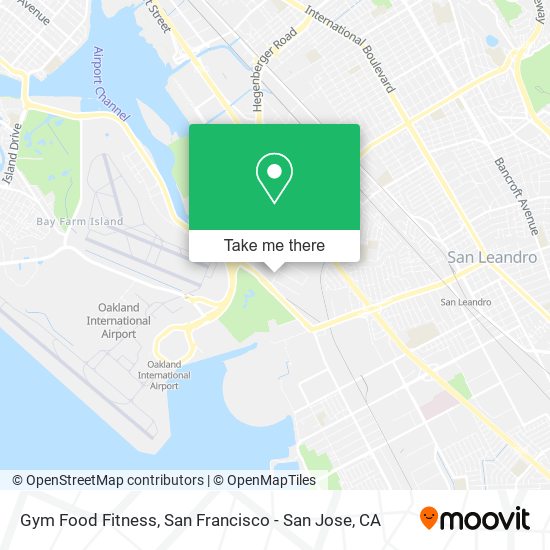 Gym Food Fitness map