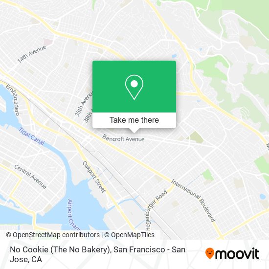 No Cookie (The No Bakery) map