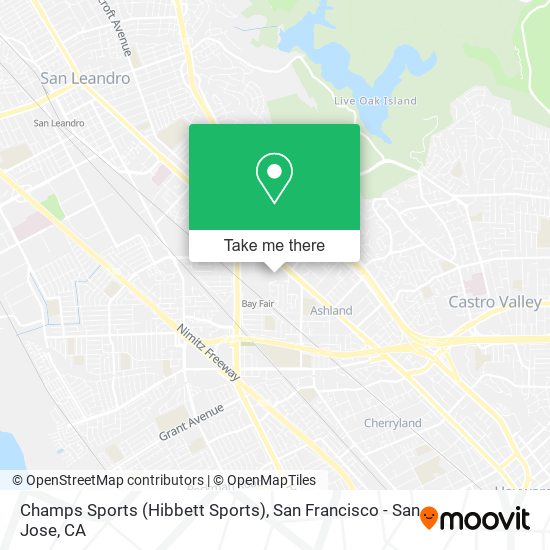 Champs Sports (Hibbett Sports) map