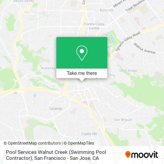 Pool Services Walnut Creek (Swimming Pool Contractor) map