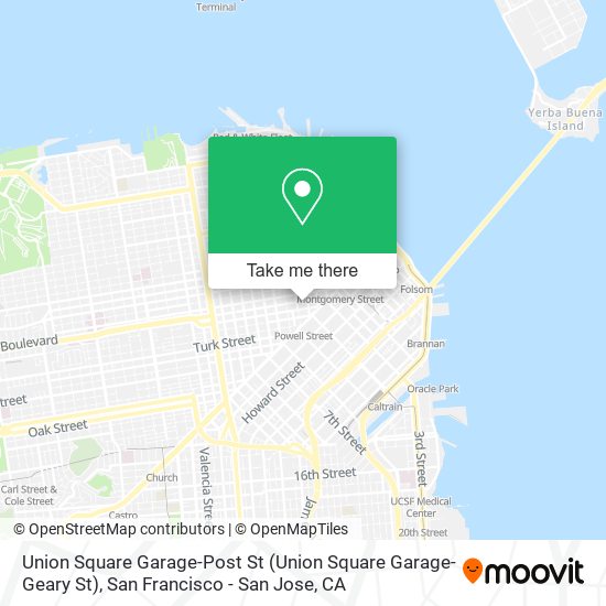 Union Square Garage-Post St map