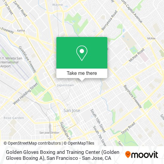 Mapa de Golden Gloves Boxing and Training Center (Golden Gloves Boxing A)