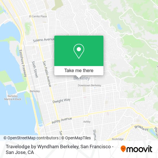 Travelodge by Wyndham Berkeley map