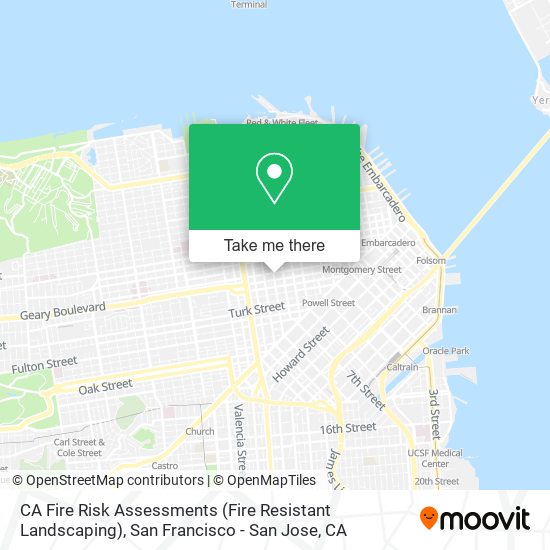 Mapa de CA Fire Risk Assessments (Fire Resistant Landscaping)