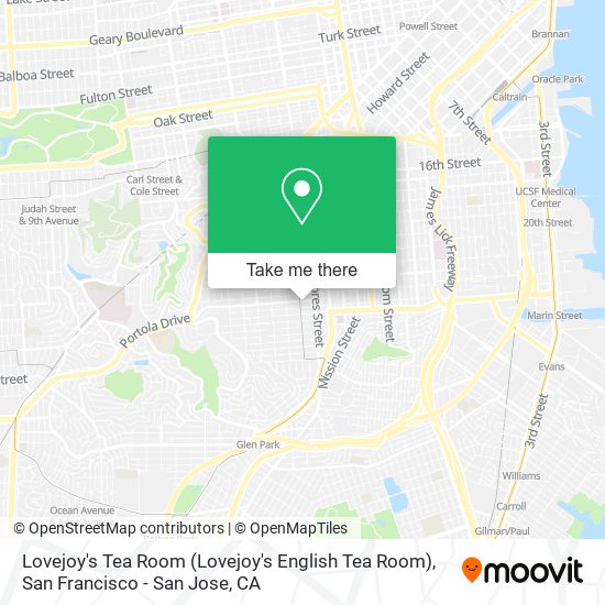 Mapa de Lovejoy's Tea Room