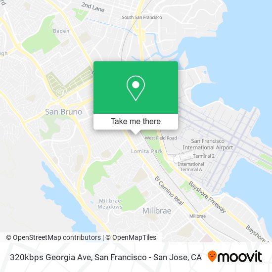 Mapa de 320kbps Georgia Ave