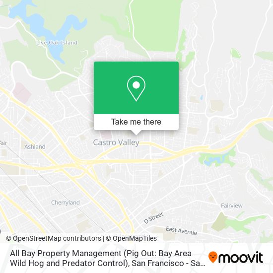 All Bay Property Management (Pig Out: Bay Area Wild Hog and Predator Control) map