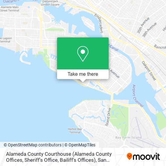 Alameda County Courthouse (Alameda County Offices, Sheriff's Office, Bailiff's Offices) map