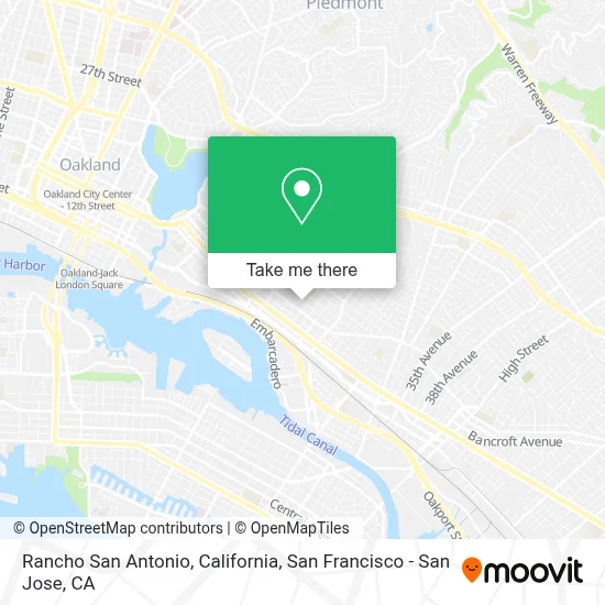 Rancho San Antonio, California map