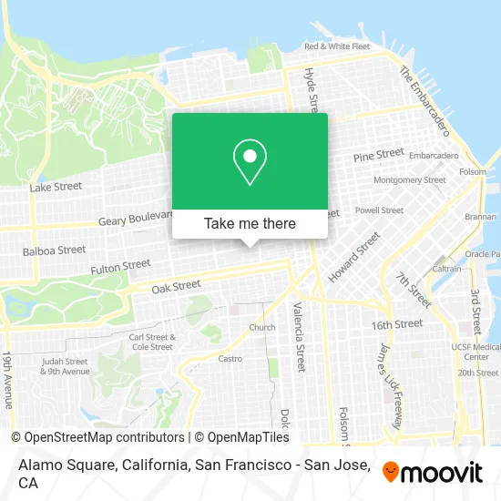 Alamo Square, California map