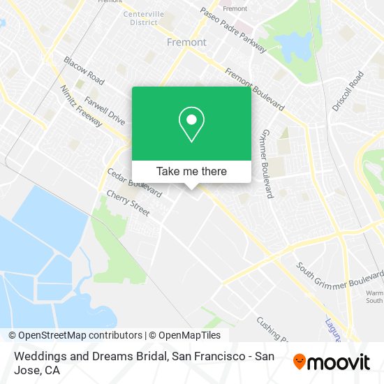 Mapa de Weddings and Dreams Bridal