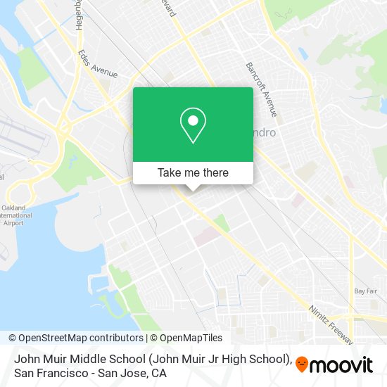 John Muir Middle School (John Muir Jr High School) map