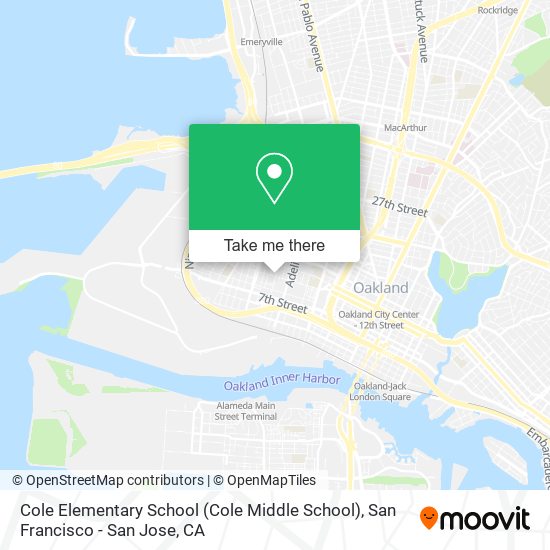 Cole Elementary School (Cole Middle School) map