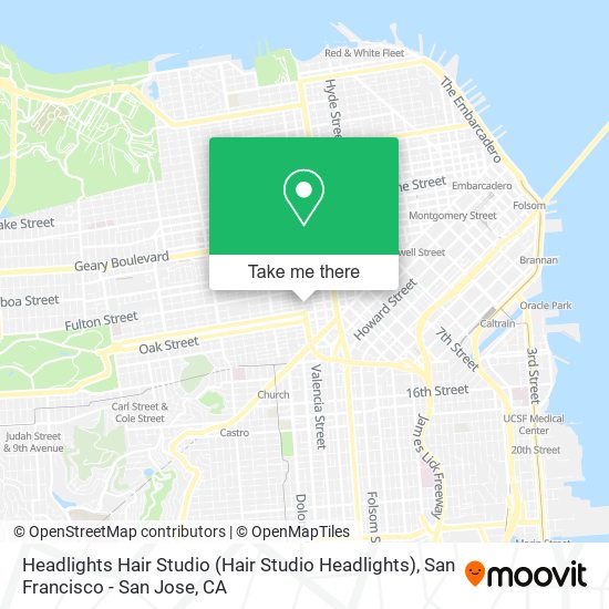 Mapa de Headlights Hair Studio