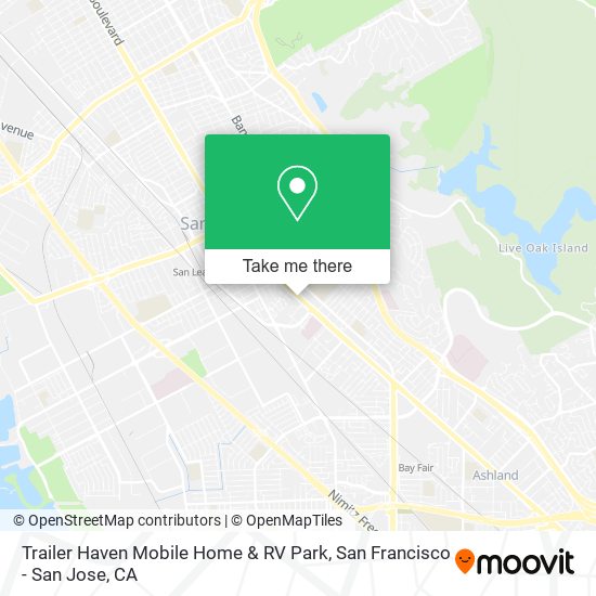 Trailer Haven Mobile Home & RV Park map