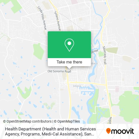 Health Department (Health and Human Services Agency, Programs, Medi-Cal Assistance) map