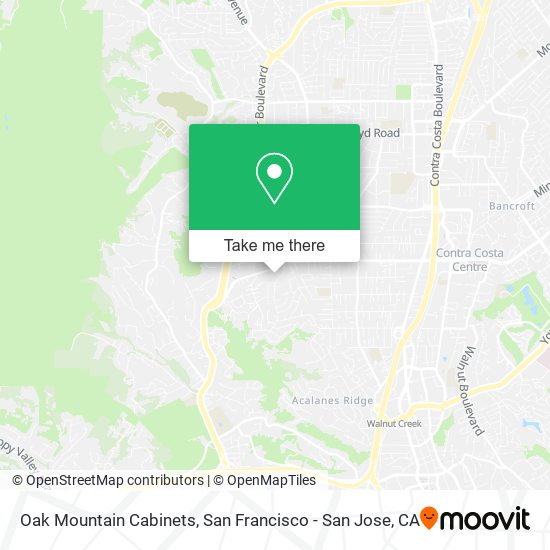 Mapa de Oak Mountain Cabinets