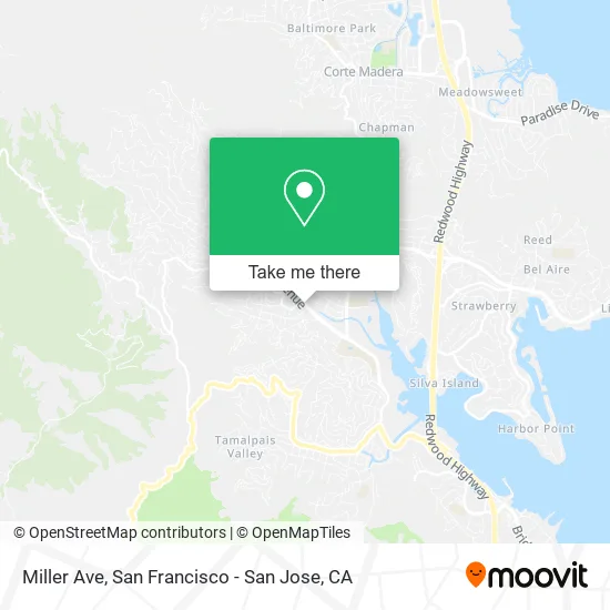 Mapa de Miller Ave