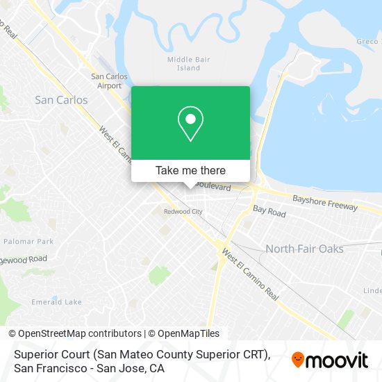 Mapa de Superior Court (San Mateo County Superior CRT)