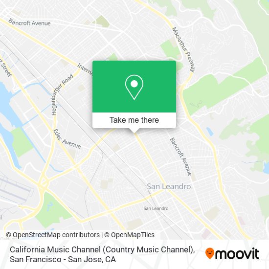 Mapa de California Music Channel (Country Music Channel)